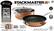 Angle. Gotham Steel - StackMaster 3-Piece Aluminum Ultra-Nonstick Cast Textured Ceramic Coating Cookware Set - Copper.
