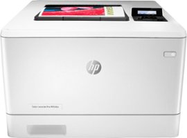 HP - Refurbished LaserJet PRO M454DN Printer - White - Front_Zoom