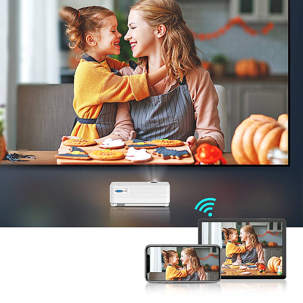 Angle. Vankyo - Leisure 470 Native 720P Wireless Single LCD Mini Projector - White.