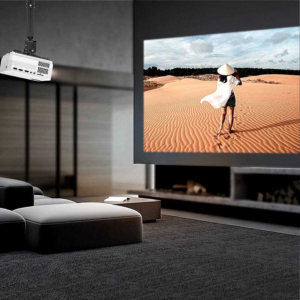 Alt View 16. Vankyo - Leisure 470 Native 720P Wireless Single LCD Mini Projector - White.