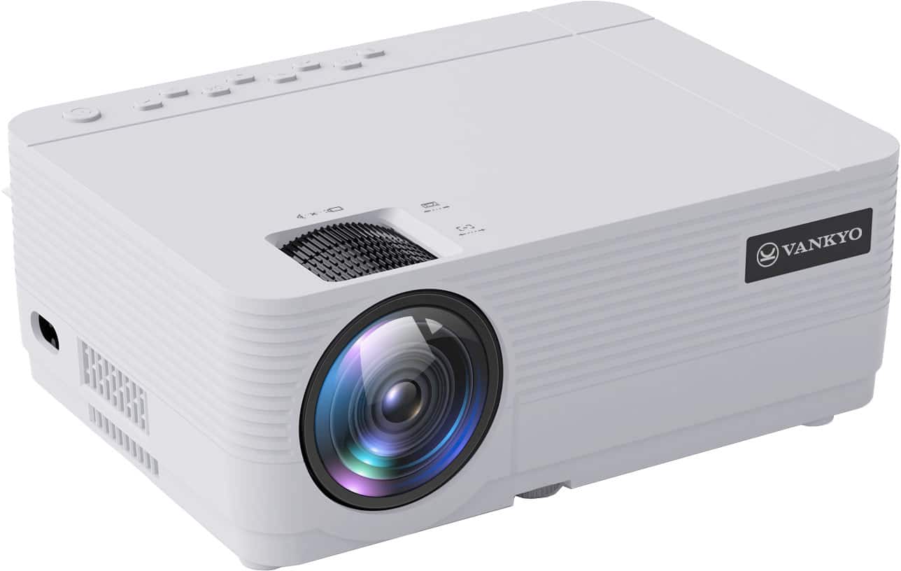 Top. Vankyo - Leisure 470 Native 720P Wireless Single LCD Mini Projector - White.
