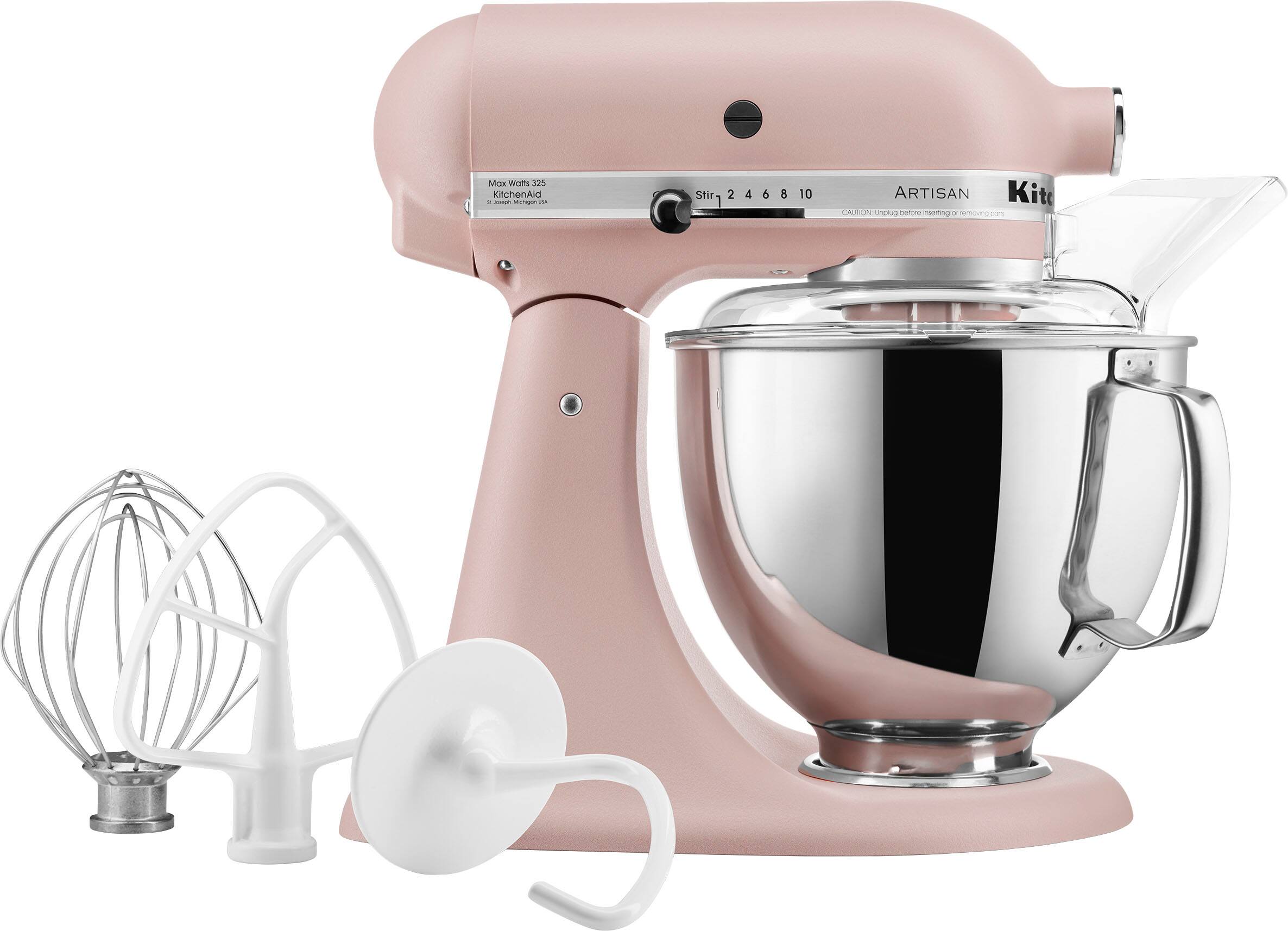 Alt View 1. KitchenAid - KitchenAid Artisan Series 5 Quart Tilt-Head Stand Mixer - KSM150PSFT - Feather Pink.