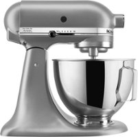 KitchenAid - Deluxe 4.5 Qt. Tilt-head Stand Mixer - Silver - Angle_Zoom