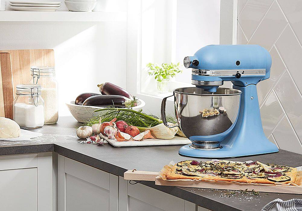 Alt View 13. KitchenAid - KitchenAid Artisan Series 5 Quart Tilt-Head Stand Mixer - KSM150PSVB.