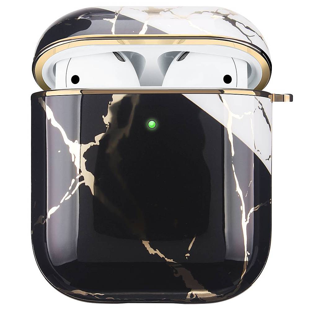 Alt View 12. SaharaCase - Luxury Marble Case for Apple AirPods (1st Gen and 2nd Gen) - Black.