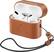 Left. SaharaCase - Retro Leather Case for Apple AirPods Pro - Brown.