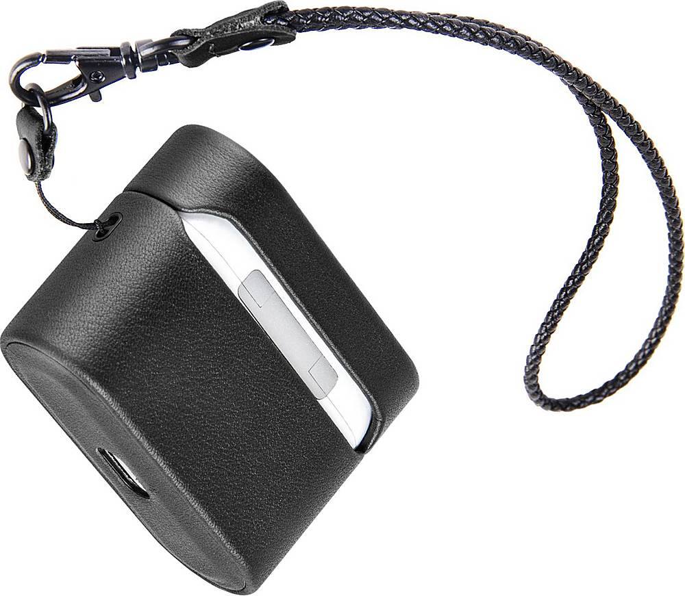 Alt View 11. SaharaCase - Retro Leather Case for Apple AirPods Pro (1st Generation) - Black.