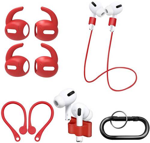 SaharaCase - Accessories Kit for Apple AirPods Pro - Red