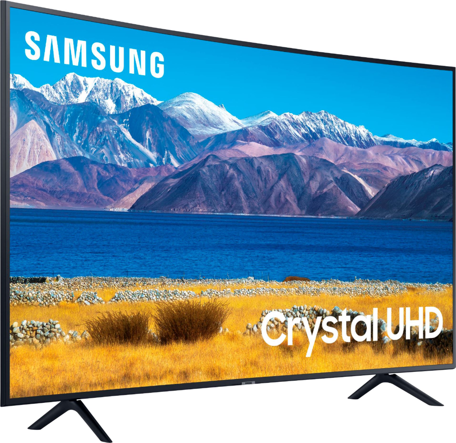 Angle View: Samsung - 50" Class  Q60A Series QLED 4K UHD Smart Tizen TV