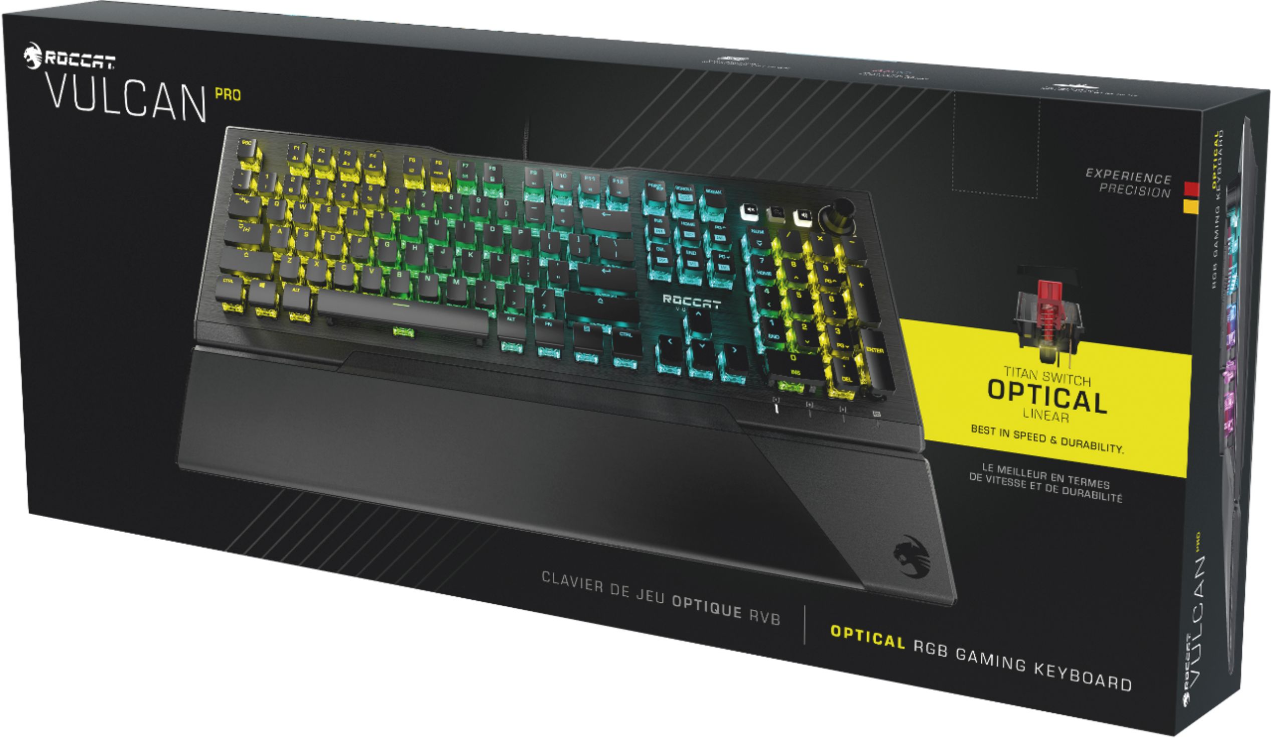 Roccat Roccat Vulcan Pro Optical Rgb Gaming Keyboard Black Roc 12 537 Best Buy