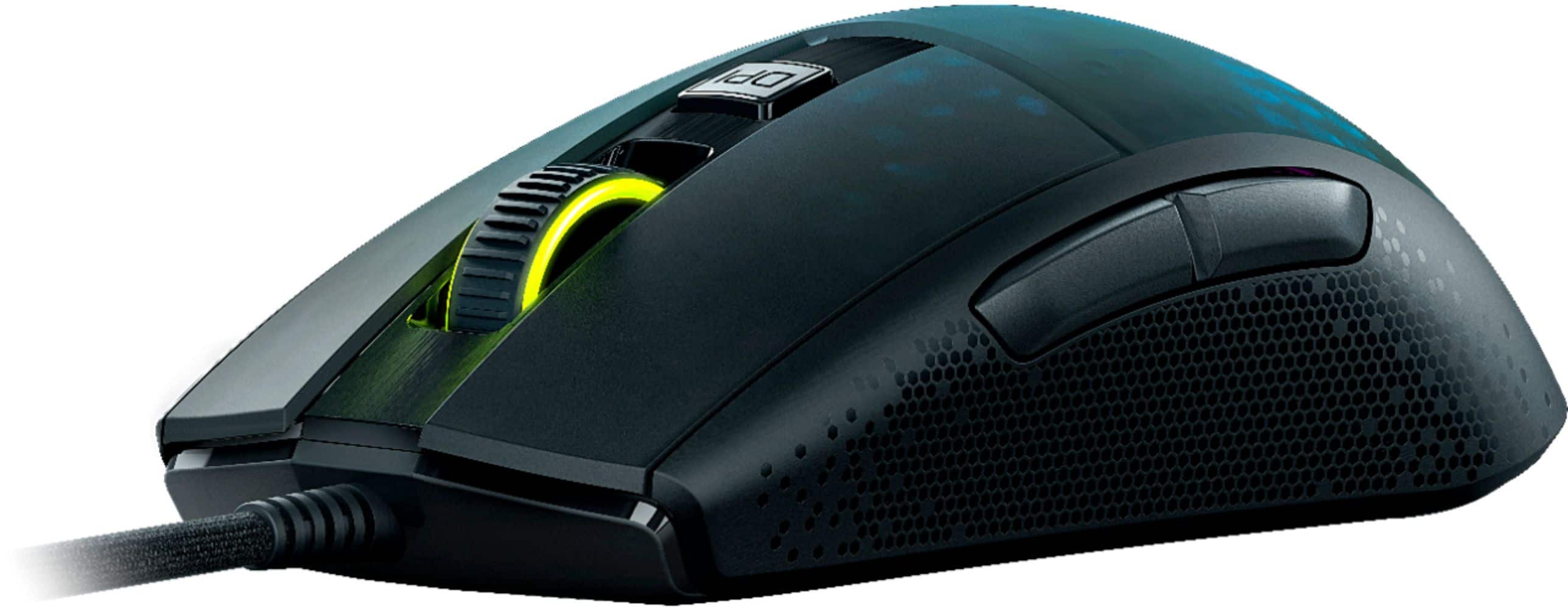 Alt View 15. ROCCAT - Burst Pro Lightweight Wired Optical Gaming Mouse with 16K DPI Owl-Eye Sensor and Titan Wheel - Black.