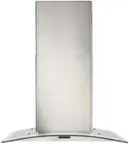 Front. Broan - Elite Pyramidal 24" 400 CFM - Silver.