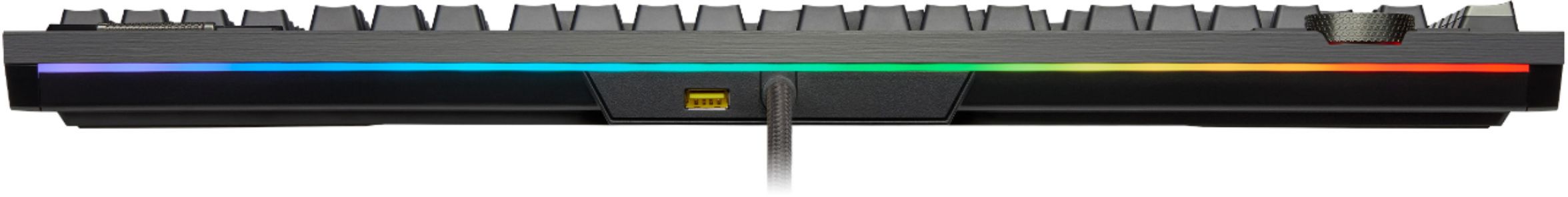 TECLADO CORSAIR MECANICO K100 RGB WIRED CHERRY MX SPEED BLACK USB