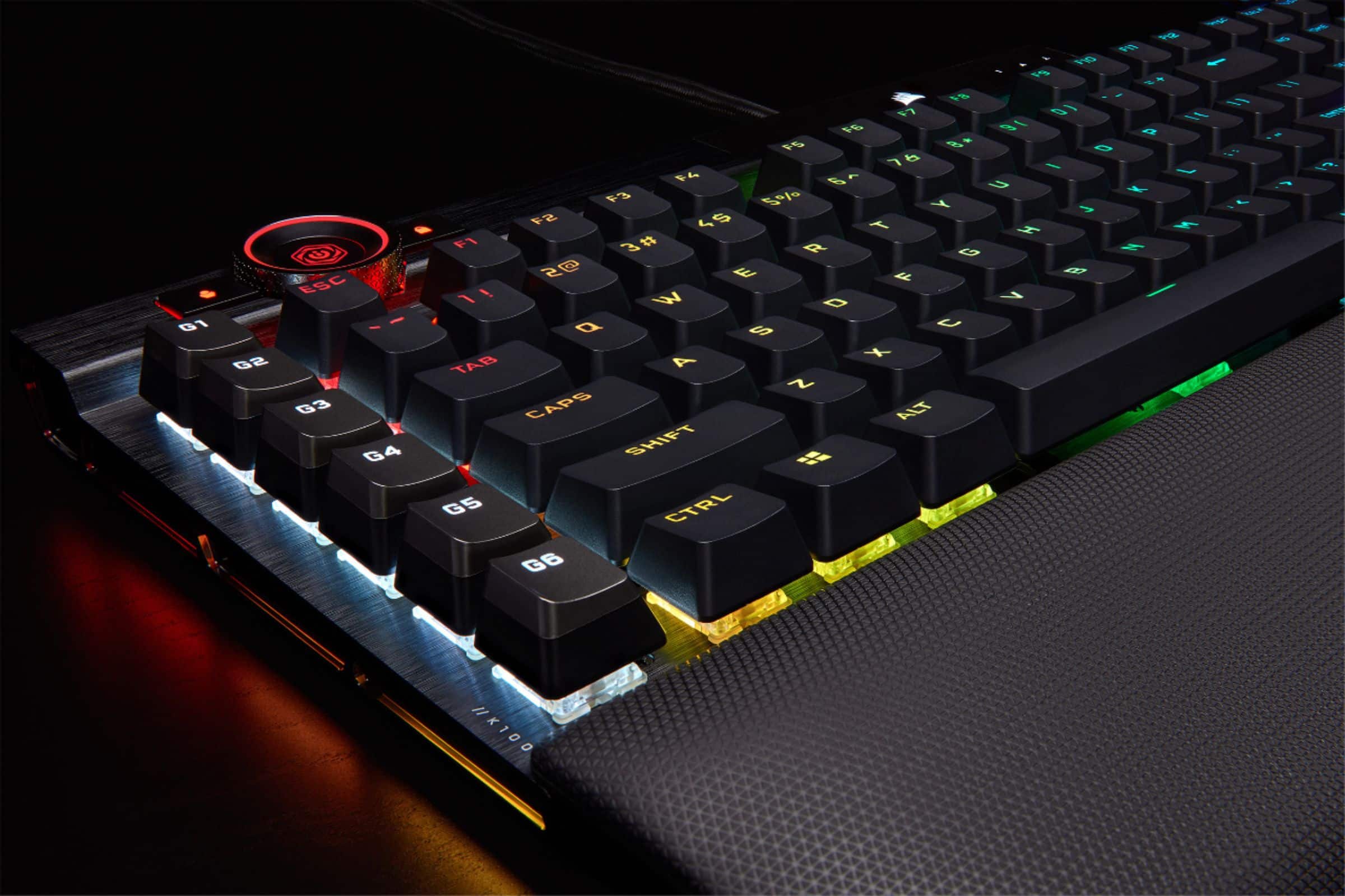 Alt View 24. CORSAIR - K100 RGB Full-size Wired Mechanical OPX Linear Switch Gaming Keyboard with Elgato Stream Deck Software Integration - Black.