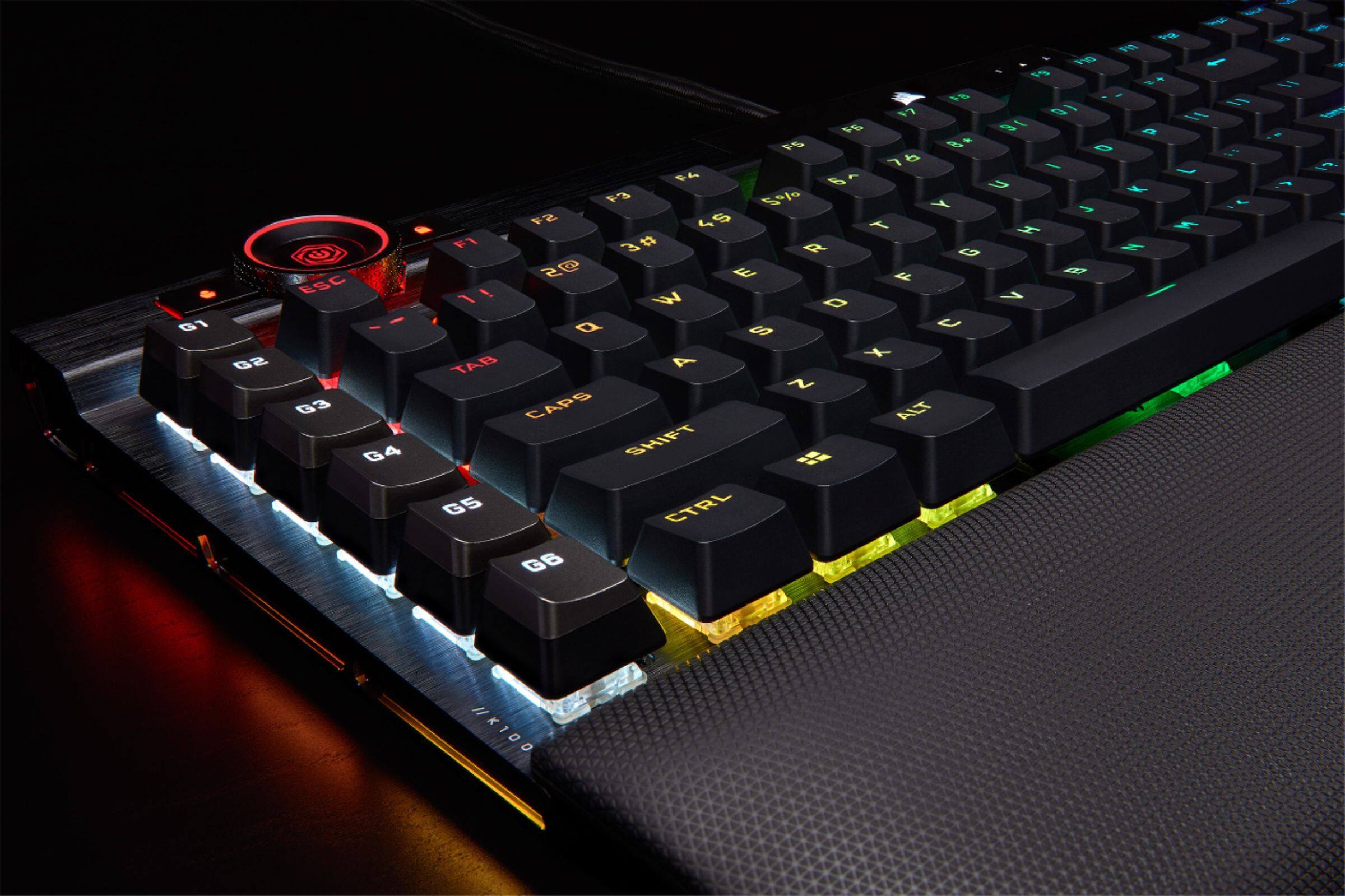 Alt View 24. CORSAIR - K100 RGB Full-size Wired Mechanical OPX Linear Switch Gaming Keyboard with Elgato Stream Deck Software Integration - Black.