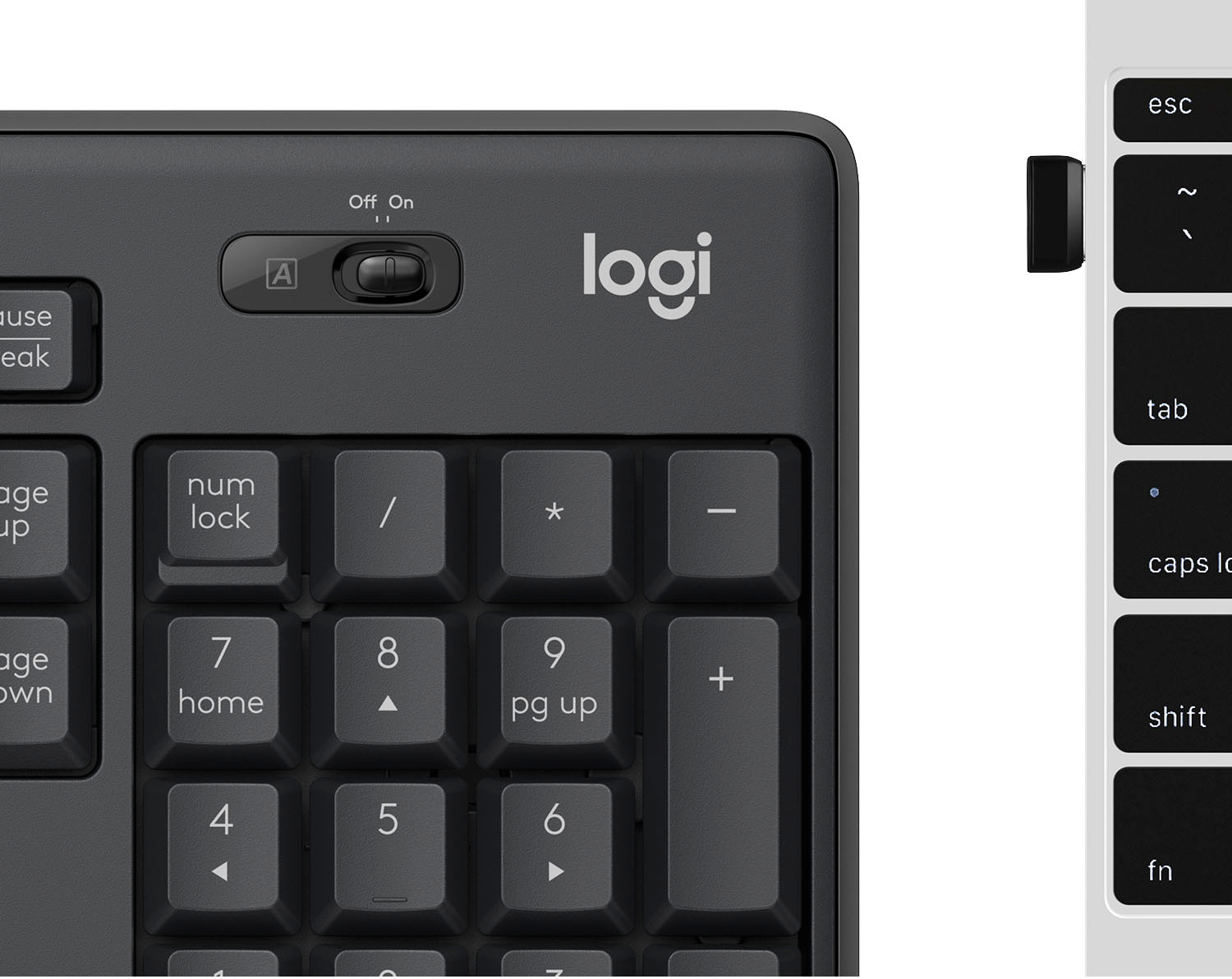 Zoom in on Alt View Zoom 15. Logitech - MK295 Wireless Membrane Keyboard and Mouse Bundle - Graphite.