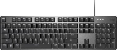 Logitech - K845 Full-size Wired Mechanical Clicky Keyboard - Graphite - Front_Zoom