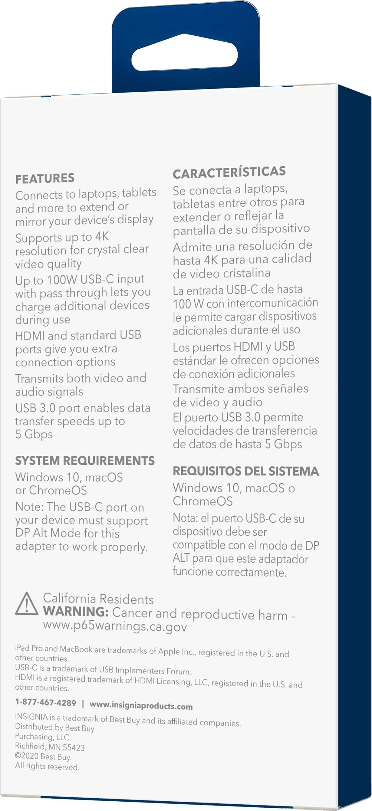 Alt View 16. Insignia™ - USB-C to HDMI Multiport Adapter - White.