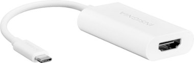 Insignia™ - USB-C to HDMI Adapter - White - Angle_Zoom