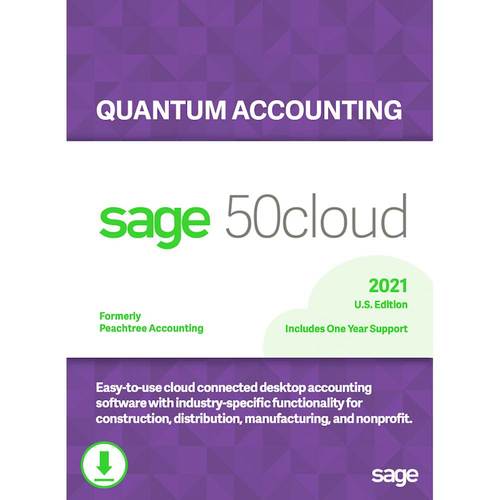Sage - 50cloud Quantum Accounting 2021 (1-User) (1-Year Subscription) - Windows [Digital]