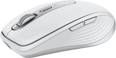 Logitech - MX Anywhere 3 Wireless Bluetooth Fast Scrolling Mouse with Customizable Buttons - Pale Gray - Front_Zoom