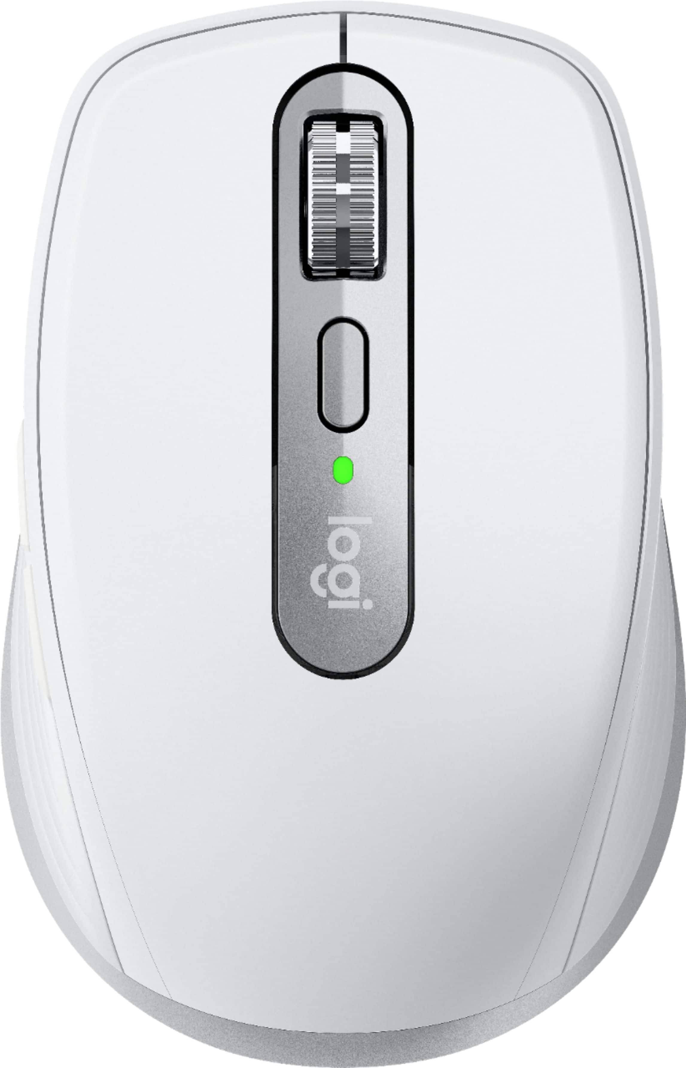 Front. Logitech - MX Anywhere 3 Wireless Compact Mouse for Mac with Ultrafast Scrolling - Pale Gray.