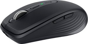 Logitech - MX Anywhere 3 Wireless Bluetooth Fast Scrolling Mouse with Customizable Buttons - Graphite - Front_Zoom