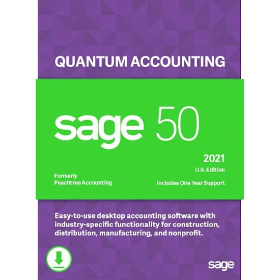 Best New Construction Windows 2021 Sage 50 Quantum Accounting 2021 (3 User) Windows [Digital 
