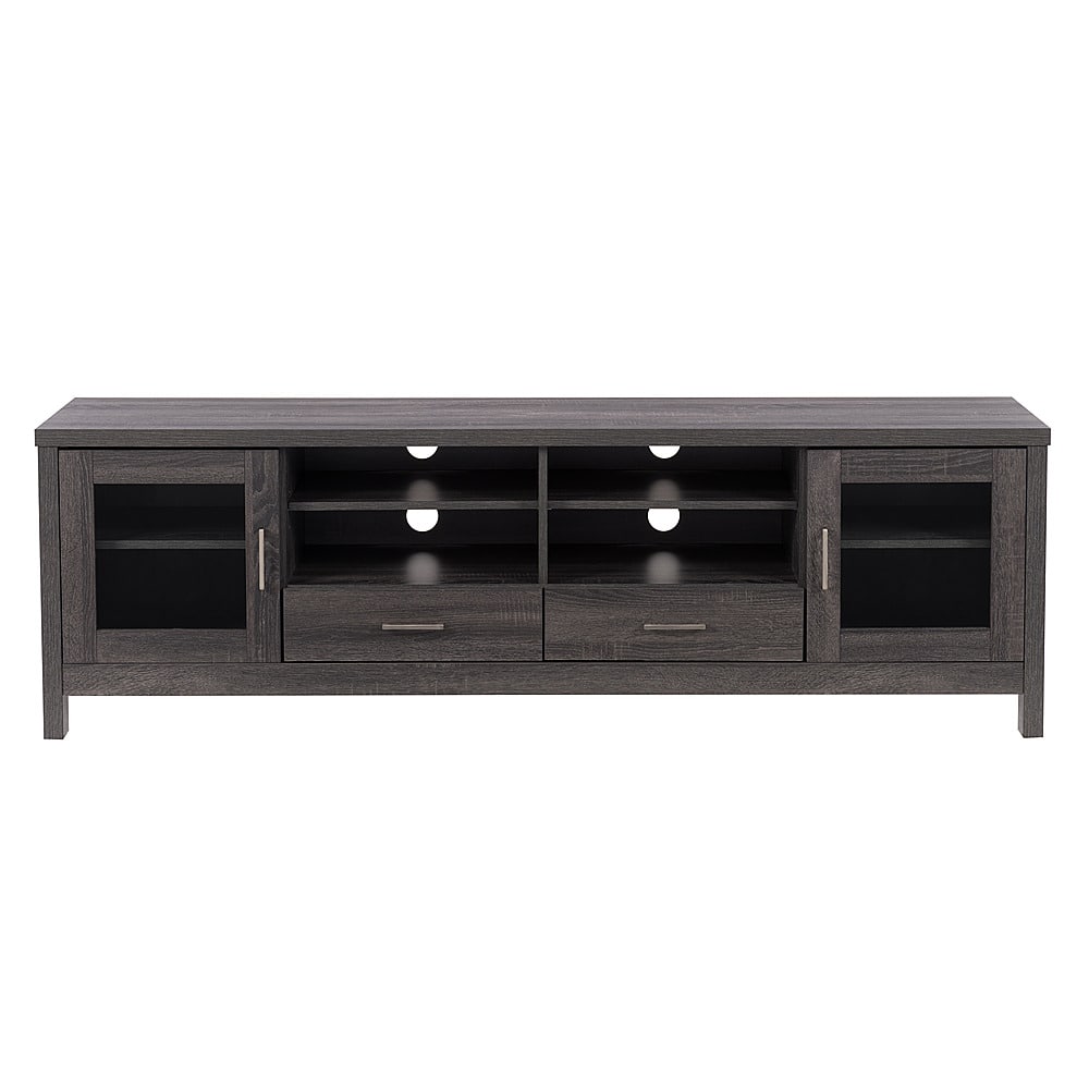 Front. CorLiving - Hollywood TV Cabinet, for TVs up to 85" - Dark Gray.