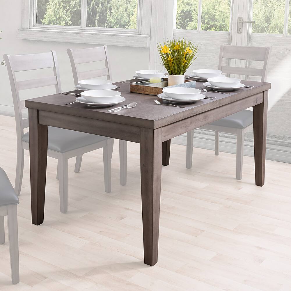 Angle View: CorLiving - New York Classic Dining Table - Washed Grey