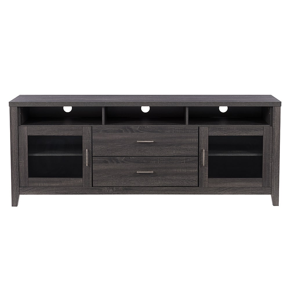 Front. CorLiving - Hollywood TV Cabinet with Drawers, for TVs up to 85" - Dark Gray.