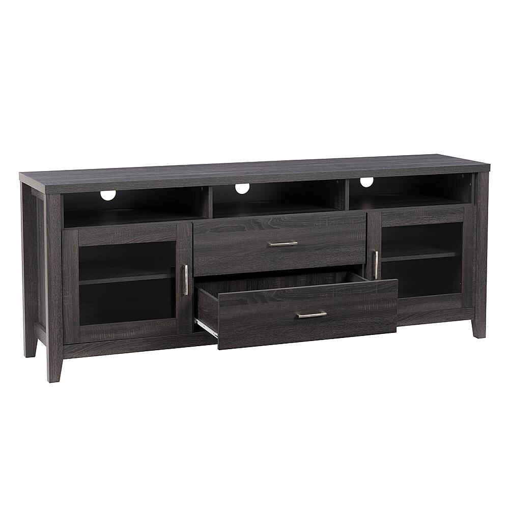 Alt View 24. CorLiving - Hollywood TV Cabinet with Drawers, for TVs up to 85" - Dark Gray.