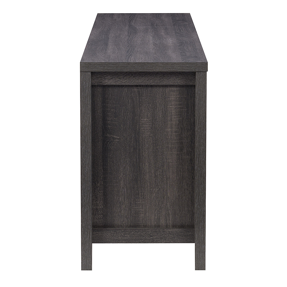 Left View: CorLiving - Hollywood TV Cabinet with Drawers, for TVs up to 85" - Dark Gray