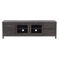 CorLiving - Hollywood TV Cabinet with Doors, for TVs up to 85" - Dark Gray - Front_Zoom