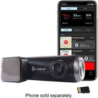 Cobra - SC 100 Single-View Smart Dash Cam with Real-Time Driver Alerts - Black - Front_Zoom
