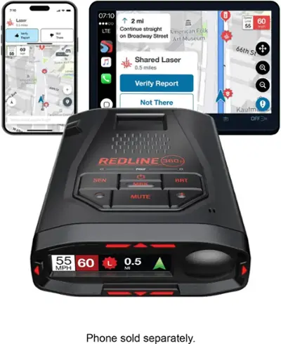 Escort - Redline 360c Radar Detector System - Black
