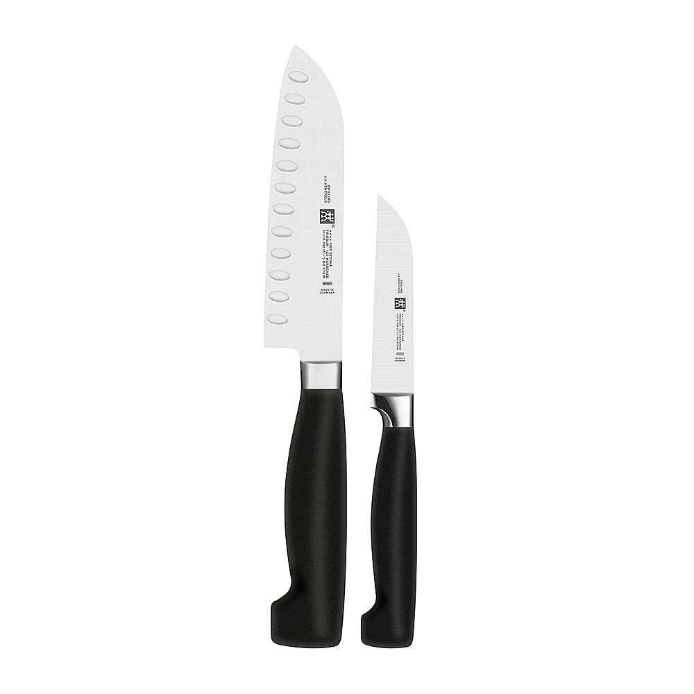 Angle View: ZWILLING - Henckels Four Star 2-pc Asian Starter Knife Set - Stainless Steel