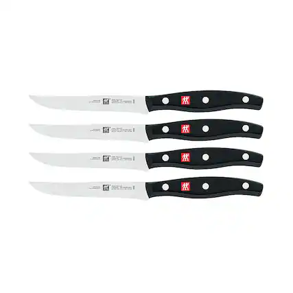 Angle. ZWILLING - Henckels TWIN Signature 4-pc Steak Knife Set - Stainless Steel.