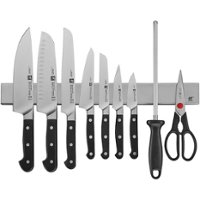 ZWILLING - Pro 16-pc Knife Set With 17.5-inch Stainless Magnetic Knife Bar - Stainless Steel - Angle_Zoom