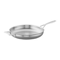 Demeyere - Industry 5-Ply 12.5-inch Stainless Steel Fry Pan with Helper Handle - Silver - Angle_Zoom