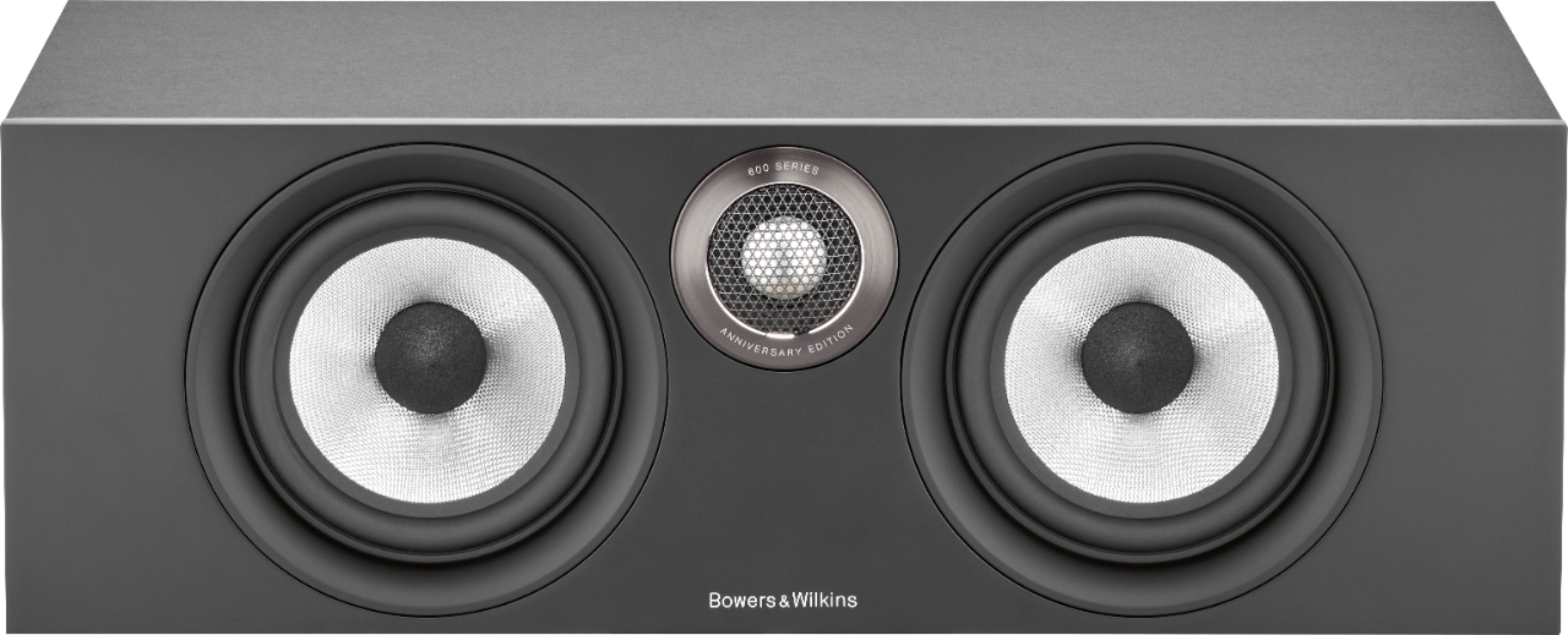 Angle View: Bowers & Wilkins - 600 Series Anniversary Edition 2-way Center Channel  w/ dual 5" midbass (each) - Black