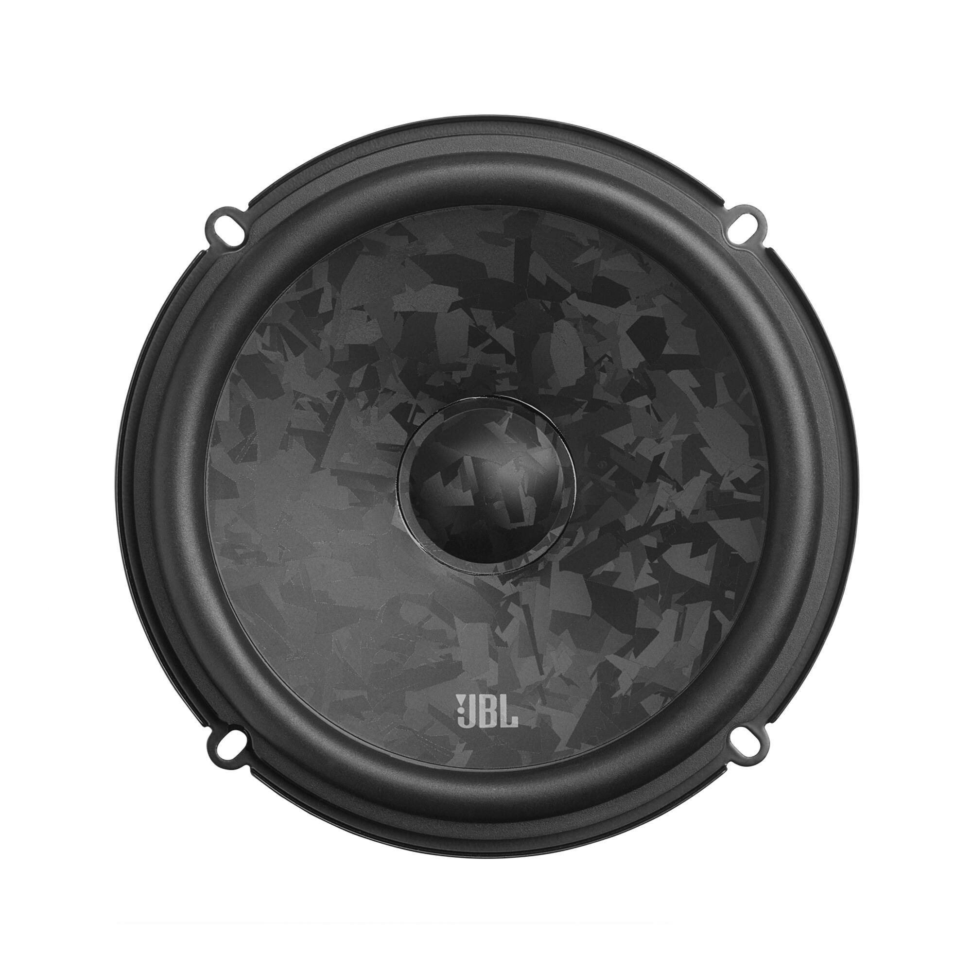 Alt View 1. JBL - JBL STAGE368CF 6.5” 2-Way Component Speaker -  No Grille - Black/Gray.