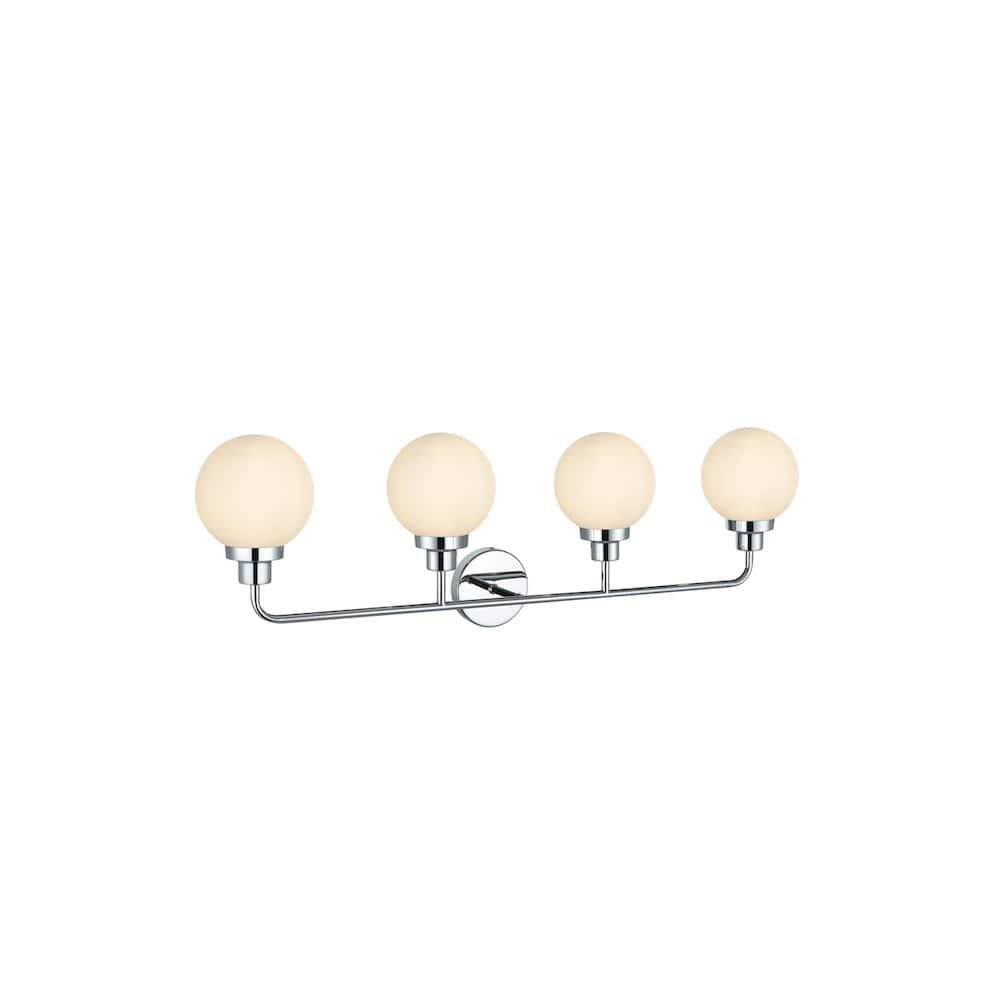 Living District - Hanson 37 inch Wall Sconce in Chrome - Chrome And Opal White price history on PriceWatchPro