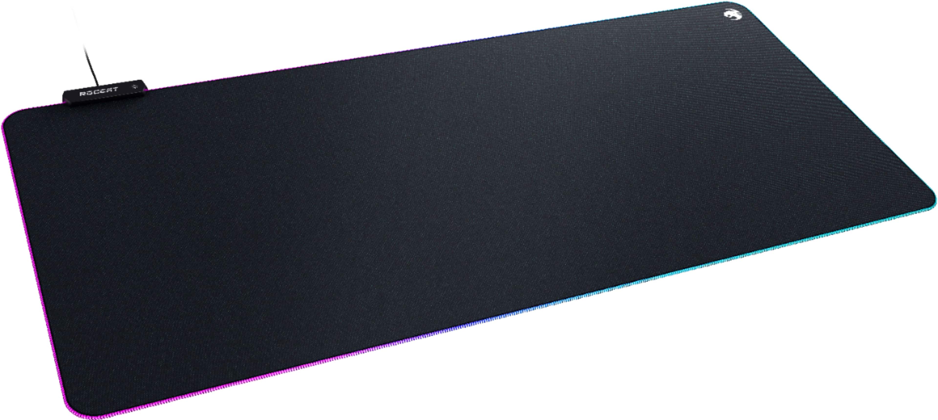 Alt View 12. ROCCAT - Sense AIMO XXL Ultra-wide PC Gaming Mousepad with RGB Lighting - Black.