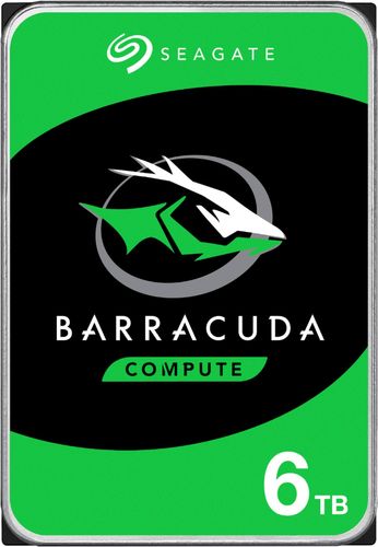 Seagate - BarraCuda 6TB Internal SATA Hard Drive - Black
