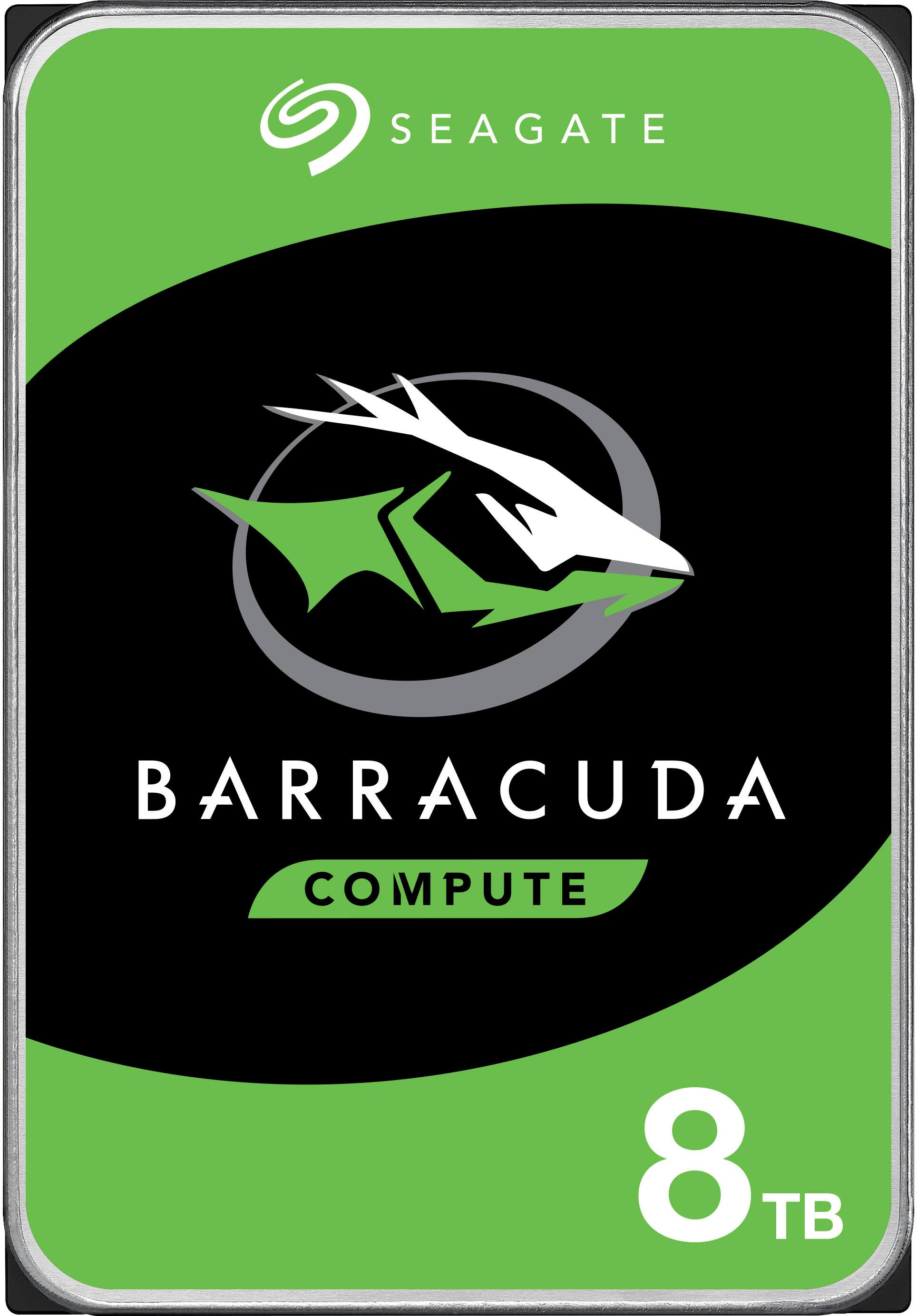 Front. Seagate - Barracuda 8TB Internal SATA Hard Drive for Desktops - Multi.