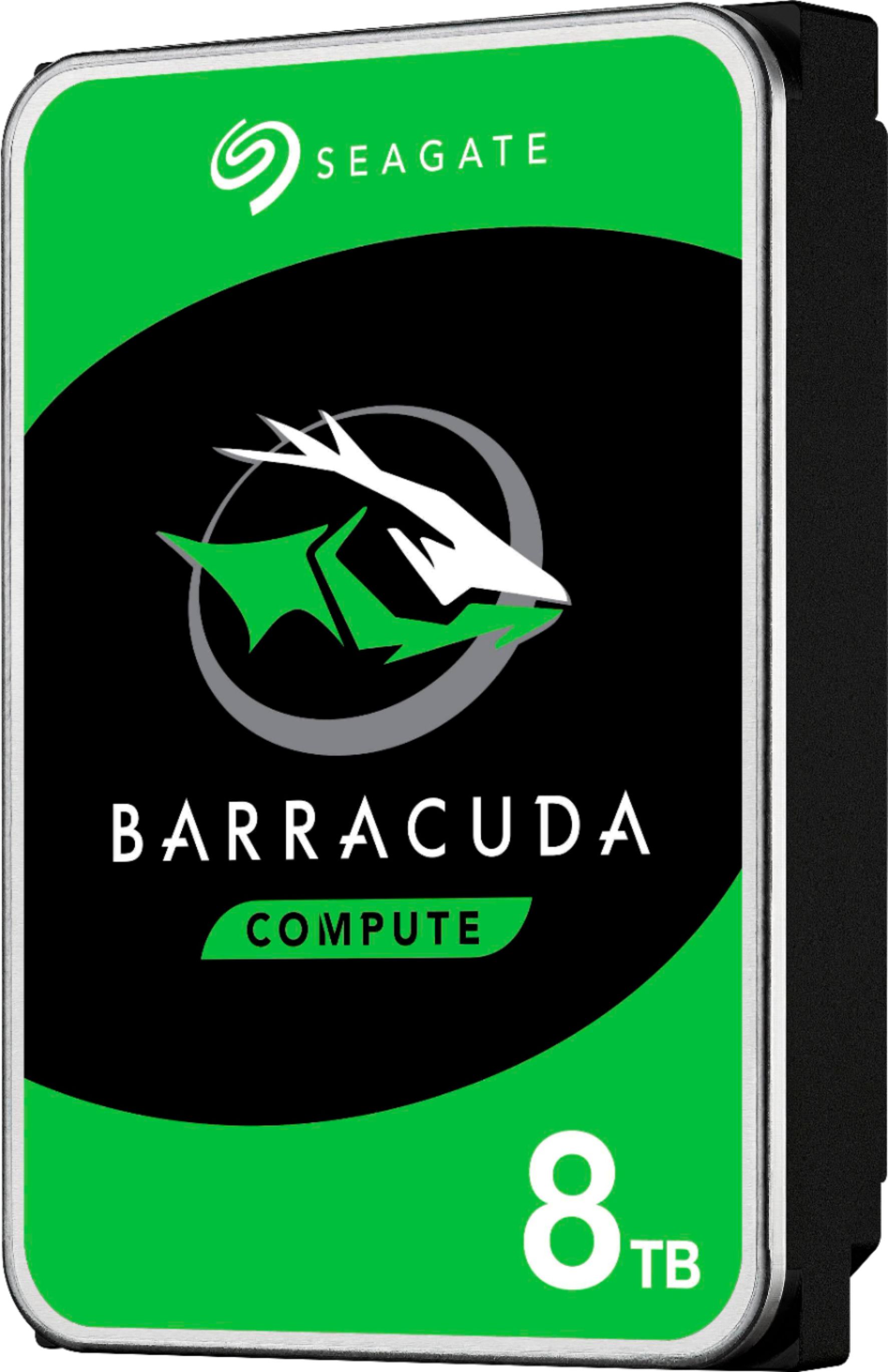 Left View: Seagate - Barracuda 8TB Internal SATA Hard Drive for Desktops