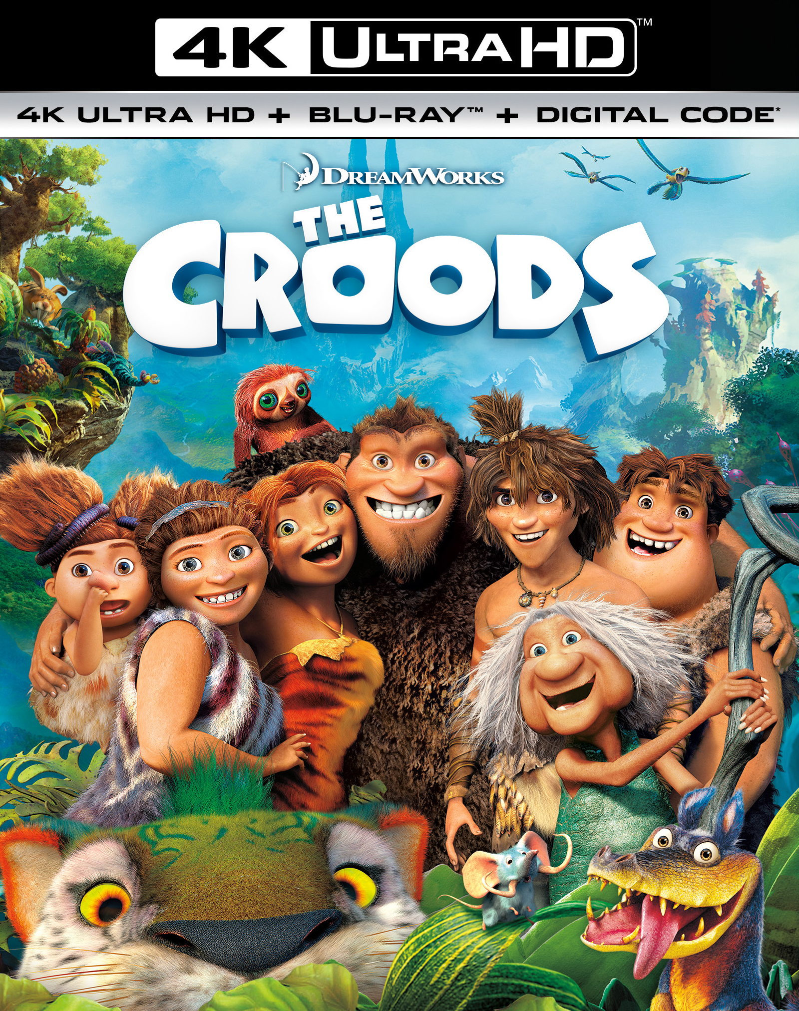 The Croods [Includes Digital Copy] [4K Ultra HD Blu-ray/Blu-ray] [2013]