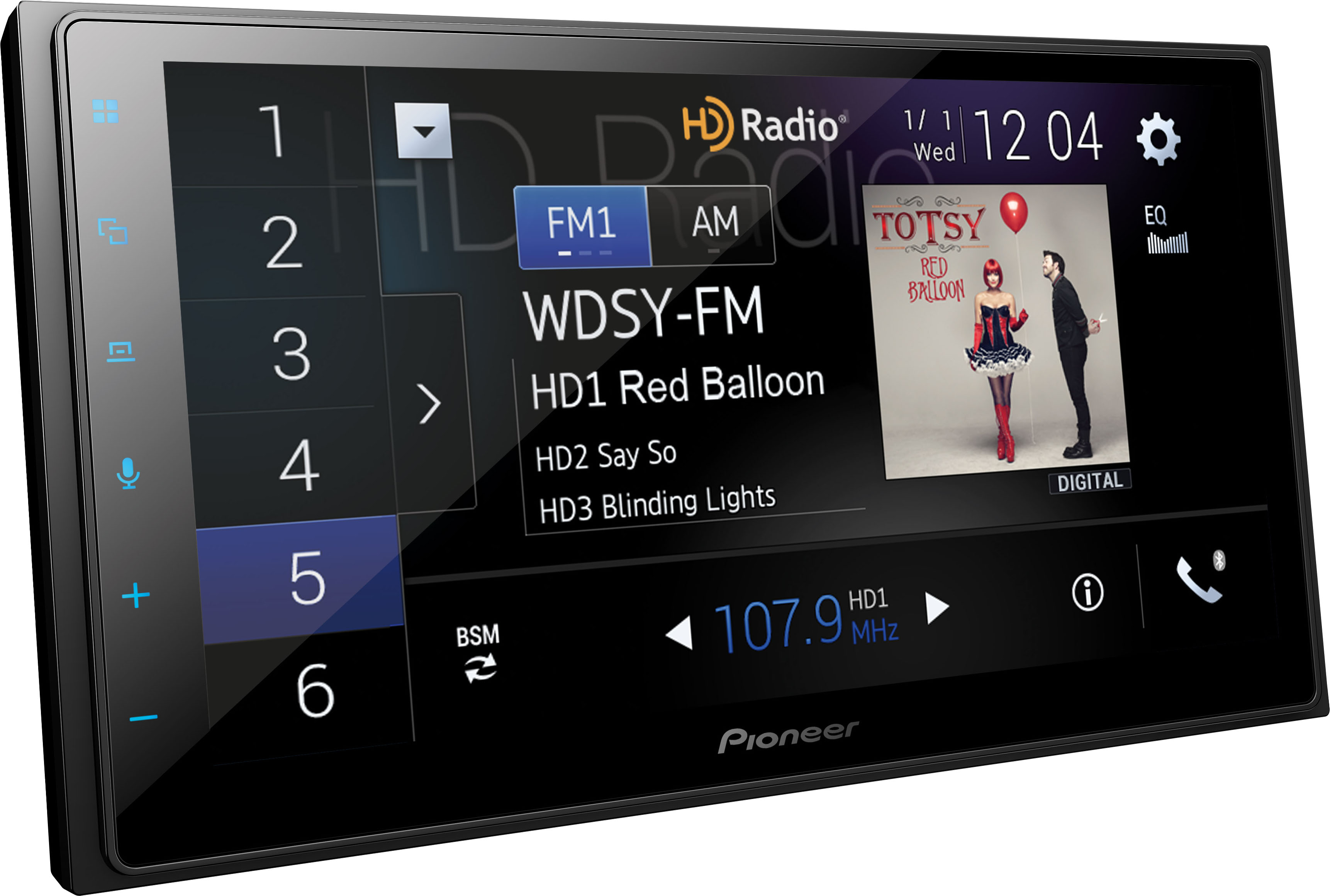 Angle View: Sony - In-Dash Digital Media Receiver - Built-in Bluetooth - Satellite Radio-ready - Black