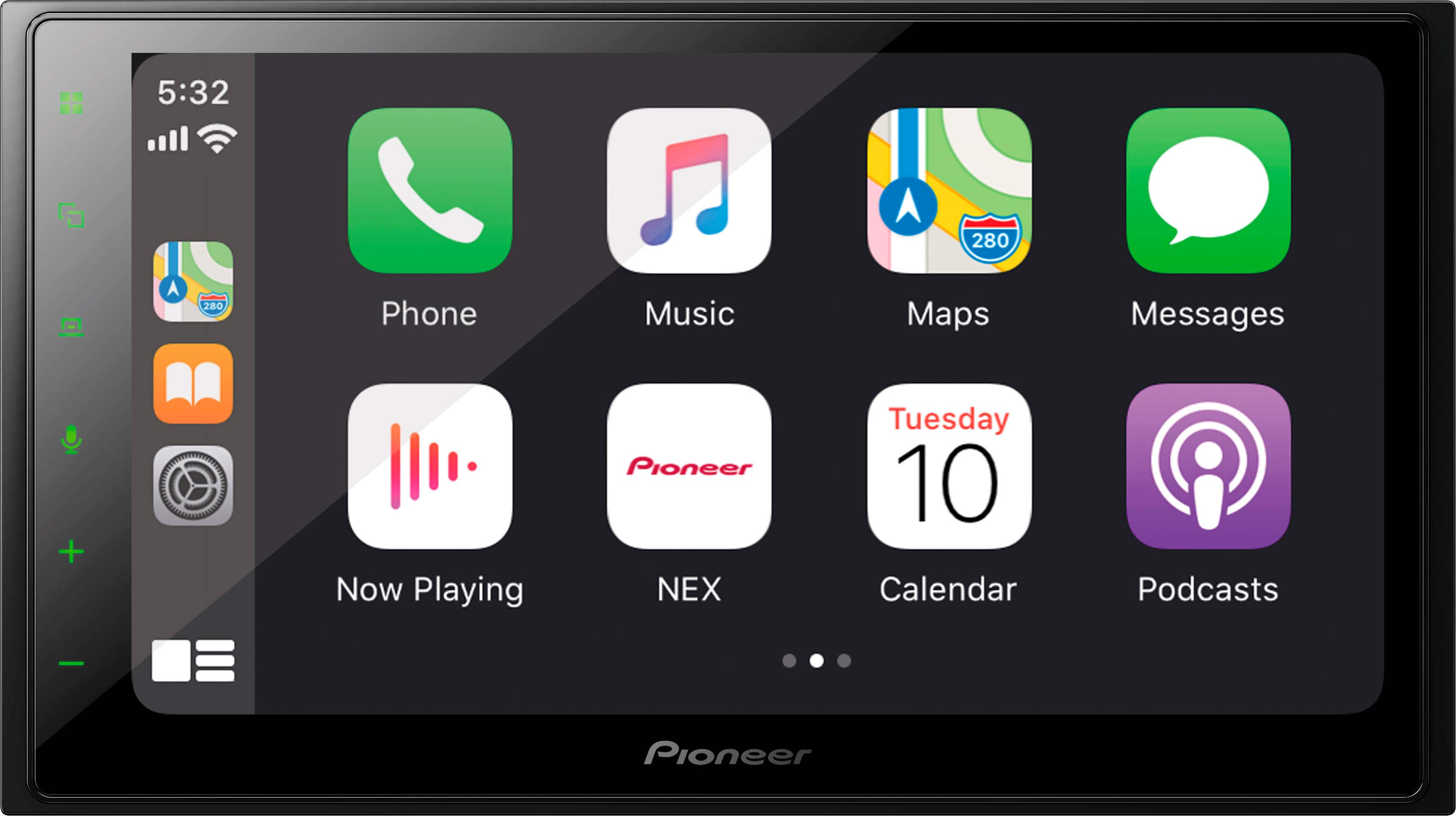 Pioneer - 6.8" - Amazon Alexa, Android Auto™, Apple CarPlay®,  Bluetooth®, HD Radio™,  - Multimedia Digital Media Receiver - Black